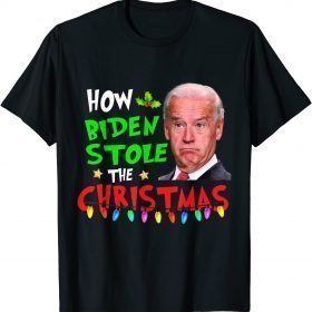 Official How Biden Stole The Christmas Biden Club T-Shirt