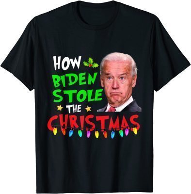 Official How Biden Stole The Christmas Biden Club T-Shirt