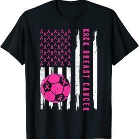 Kick Breast Cancer Awareness Soccer Pink Ribbon Supporters T-Shirt