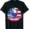 Let’s Go Brandon Conservative US Flag ,Anti Biden FJB Tee Shirt
