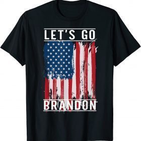 Classic Let's Go Brandon Conservative Anti Liberal US Flag Tee Shirts