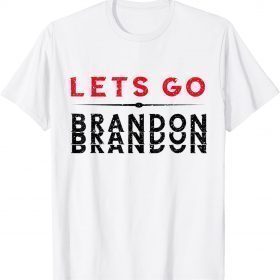 Lets Go Brandon Let's go Brandon USA Flag ,Fuck Biden T-Shirt