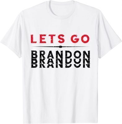 Lets Go Brandon Let's go Brandon USA Flag ,Fuck Biden T-Shirt