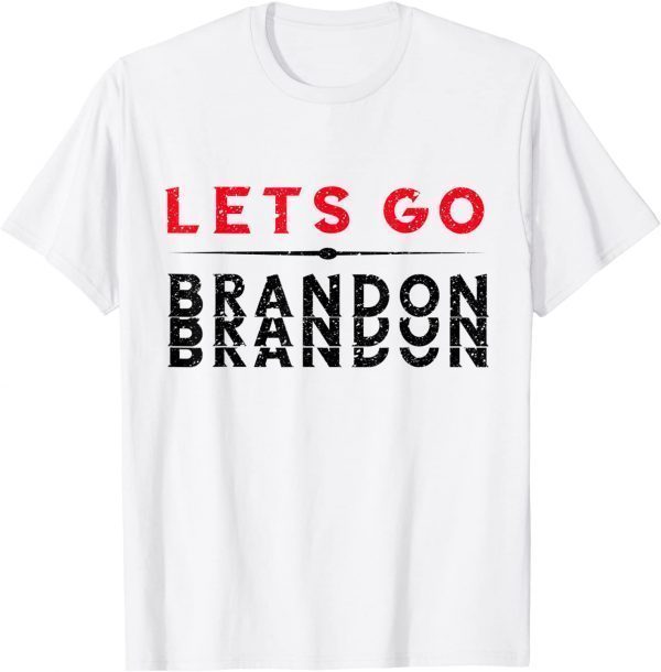 Lets Go Brandon Let's go Brandon USA Flag ,Fuck Biden T-Shirt