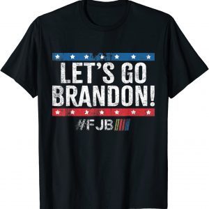 Let's Go Brandon, Joe Biden Chant, Impeach Biden Us Flag T-Shirt