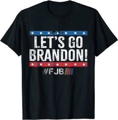 Let's Go Brandon, Joe Biden Chant, Impeach Biden Us Flag T-Shirt