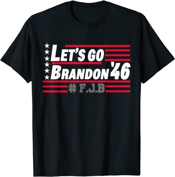 2021 Vintage Let's Go Brandon Conservative Anti Liberal US Flag T-Shirt