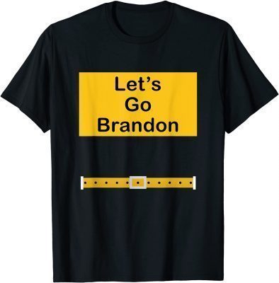 Funny Let's Go Brandon text TShirt