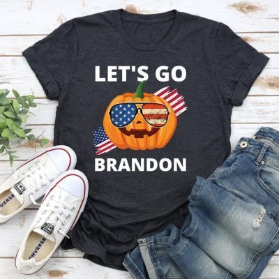 Funny Halloween Pumpkin Let's Go Brandon Shirt