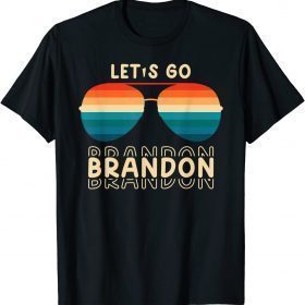 Classic Let's Go Brandon Retro Sunglasses T-Shirt