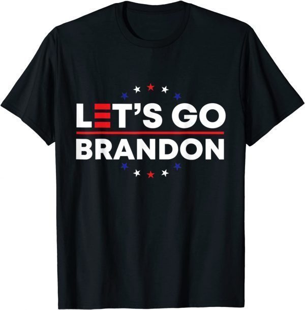 2021 Let's Go Brandon Tee Conservative Anti Liberal US Flag T-Shirt