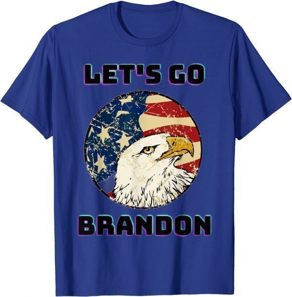 Classic Fjb Biden Chant Let’s Go Brandon Conservative US Flag Gift T-Shirt