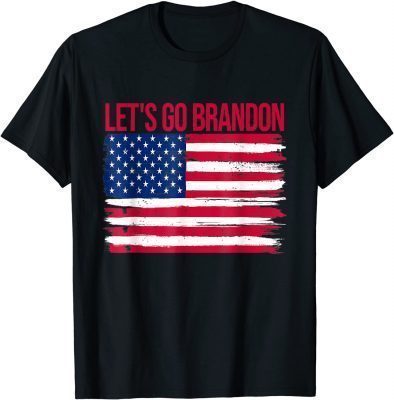 FJB Let's Go Brandon Flag Sunglasses Funny Anti Bien Club Retro T-Shirt