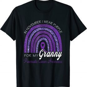 2021 I Wear Purple For My Granny Pancreatic Cancer Awareness T-Shirt