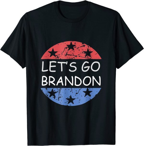 Official Let's Go Brandon, Joe Biden Chant, Impeach Biden Tee US Flag T-Shirt