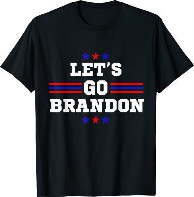 T-Shirt Let's Go Brandon Conservative Anti Liberal US Flag
