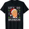 T-Shirt Let's Go Brandon Trump Ugly Christmas Sweater Anti Bien 86