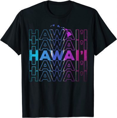 Hawai’i Vintage Poster Design Hawaiian Islands Hawaii T-Shirt