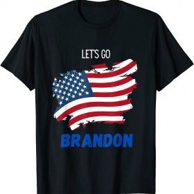 Impeach 46 Joe Biden Let’s Go Brandon Conservative US Flag T-Shirt