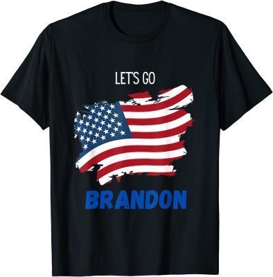Impeach 46 Joe Biden Let’s Go Brandon Conservative US Flag T-Shirt