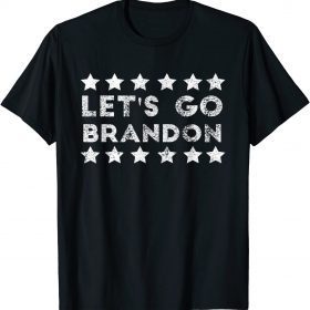 2021 Let's Go Brandon ,Biden Conservative Anti Liberal US Flag T-Shirt