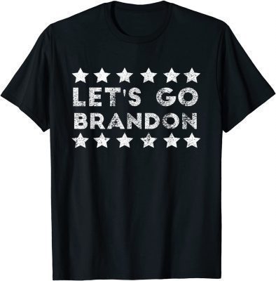 2021 Let's Go Brandon ,Biden Conservative Anti Liberal US Flag T-Shirt