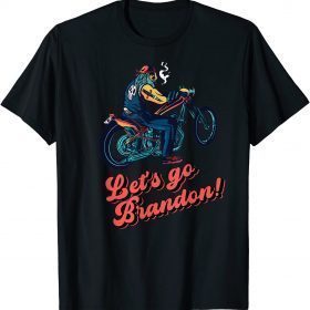 Classic Let's Go Brandon Biker Motorcycle Pro American Anti Biden T-Shirt