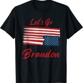 Classic Let's Go Brandon Tee Conservative Anti Liberal US Flag T-Shirt