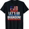 Lets Go Brandon Vintage American Flag T-Shirt