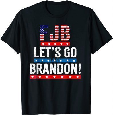 Lets Go Brandon Vintage American Flag T-Shirt