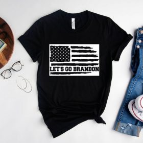 Classic Let's Go Brandon US Flag Back Tee Shirt