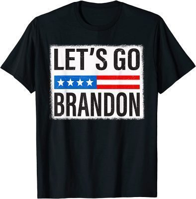 T-Shirt Let’s Go Brandon Conservative US Flag Gift