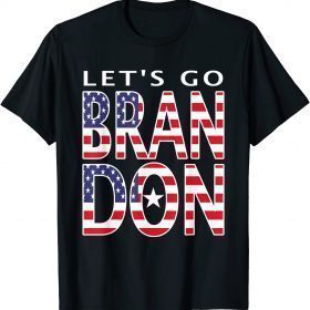 Funny Let's Go Brandon! Meme American Flag T-Shirt