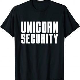 Funny Halloween Costume Mom Dad Daughter Unicorn Security T-Shirt