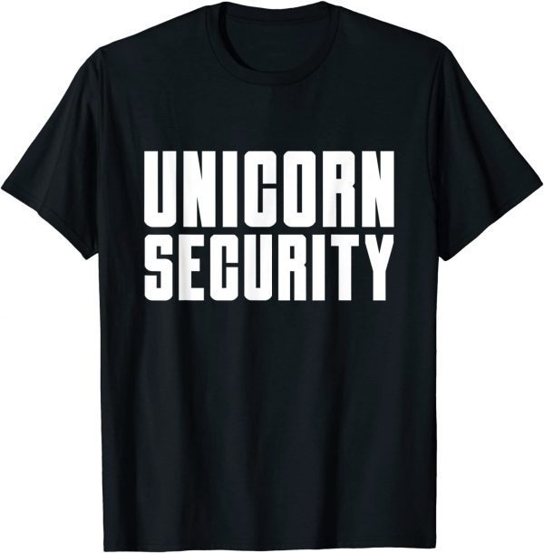 Funny Halloween Costume Mom Dad Daughter Unicorn Security T-Shirt