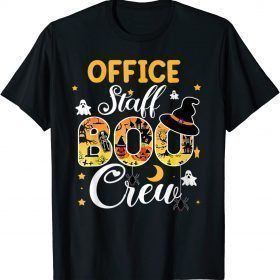 Office Staff Boo Crew Funny Halloween Matching Costume T-Shirt