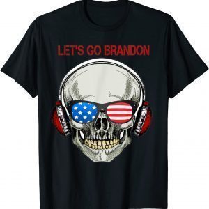 2021 Let's Go Brandon, Funny Skull Men politician Women Vintage T-Shirt