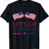 Let's Go Brandon American Flag Impeach Biden Anti Liberal T-Shirt