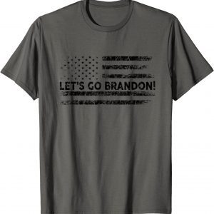 Let's Go Brandon Joe Biden Chant Impeach Biden USA Flag T-Shirt