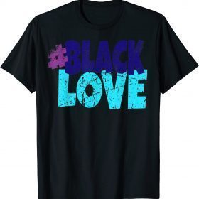 Vintagified Distressed Black Love Graphic Design Tee T-Shirt