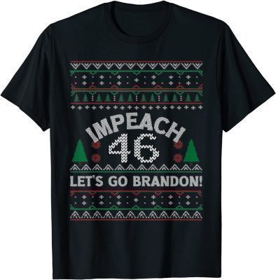 FJB Chant Let's Go Brandon ,Anti Biden Ugly Christmas T-Shirt