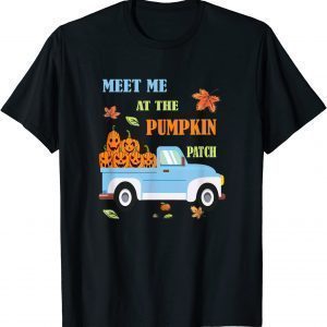 2021 Meet Me At The Pumpkin Patch Truck Halloween Kids Girls Tee Shirt