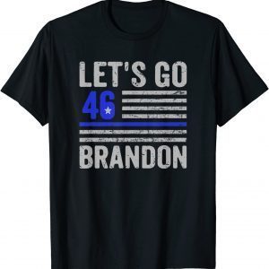 T-Shirt FJB Impeach 46 Let's Go Brandon Tee Conservative Anti Liberal US Flag