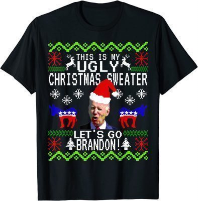 Let's Go Brandon Shirt Ugly Christmas Anti Biden Pro America T-Shirt
