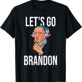 Let's Go Brandon Biden Conservative Anti Liberal US Flag T-Shirt