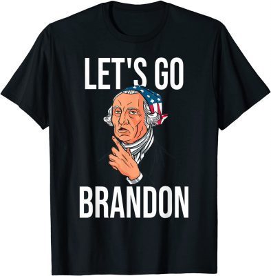 Let's Go Brandon Biden Conservative Anti Liberal US Flag T-Shirt