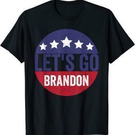 2021 Let's Go Brandon Funny Men Women Vintage Patriot Republican T-Shirt