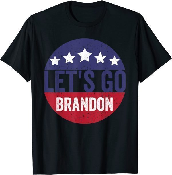 2021 Let's Go Brandon Funny Men Women Vintage Patriot Republican T-Shirt