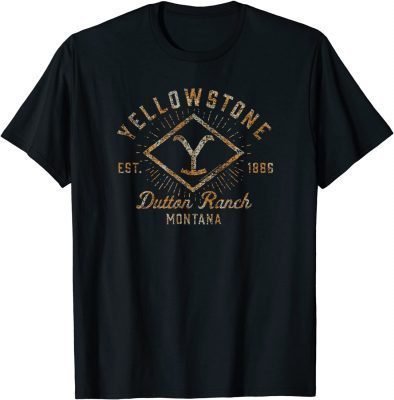 Yellowstone Sunburst Logo Dutton Ranch Unisex T-Shirt