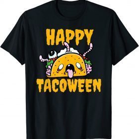 Happy Tacoween Zombie Taco Halloween Costume Taco Lover Tee T-Shirt